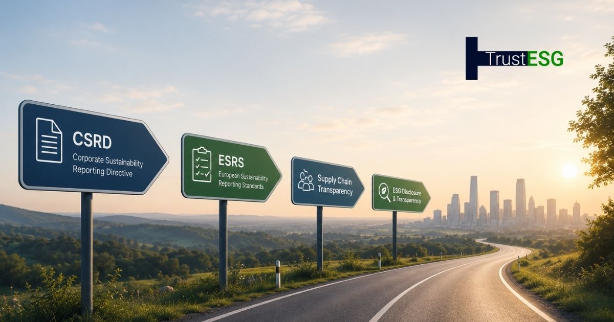 EU sustainability reporting frameworks: CSRD, ESRS, supply chain transparency, and ESG disclosure